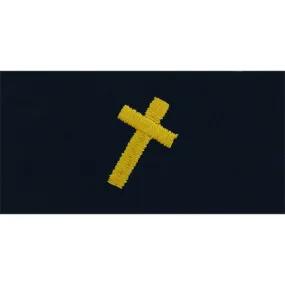 Navy Christian Chaplain Embroidered Coverall Collar Device