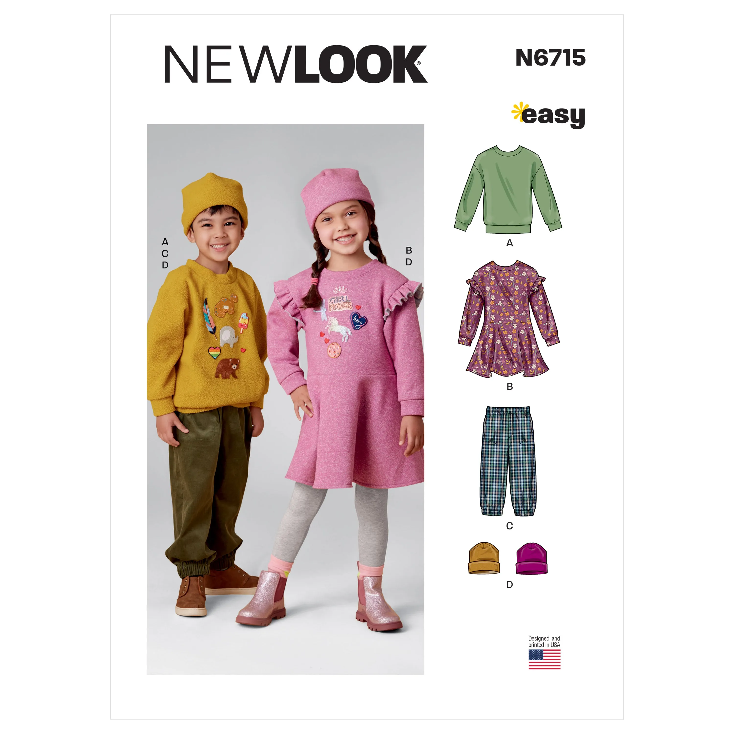 Newlook Pattern N6715 Child Sportswear And Hat