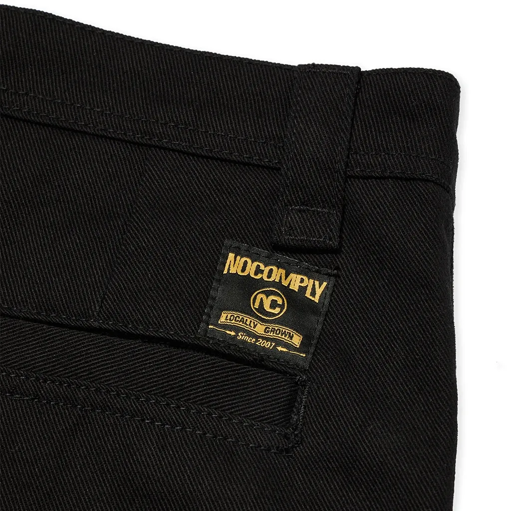 No-Comply Chino Skate Pant - Black