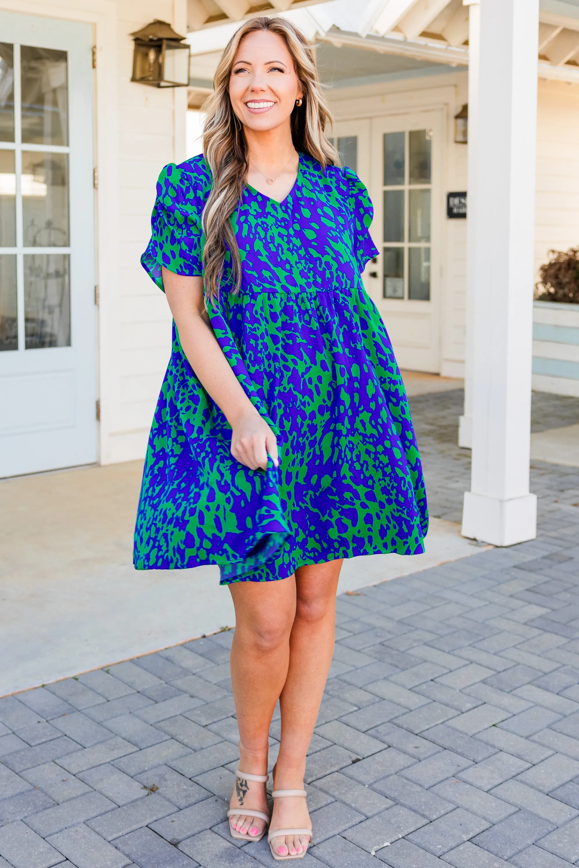 One By One Dress, Green