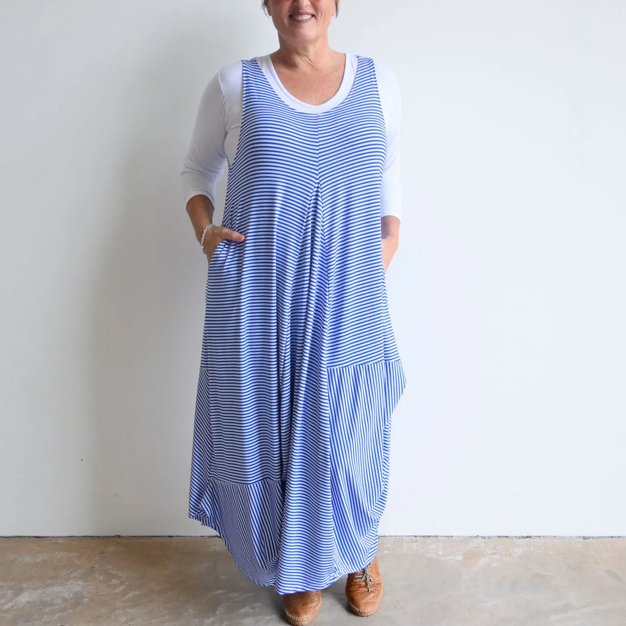 One Step Closer Maxi Dress - Stripe