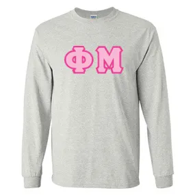 Phi Mu Long-Sleeve Shirt - G240 - TWILL