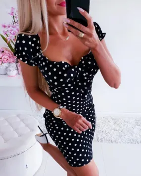 Polka Dot Sexy Dress Beachwear