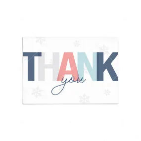 Printable Thank You Card Winter Themed