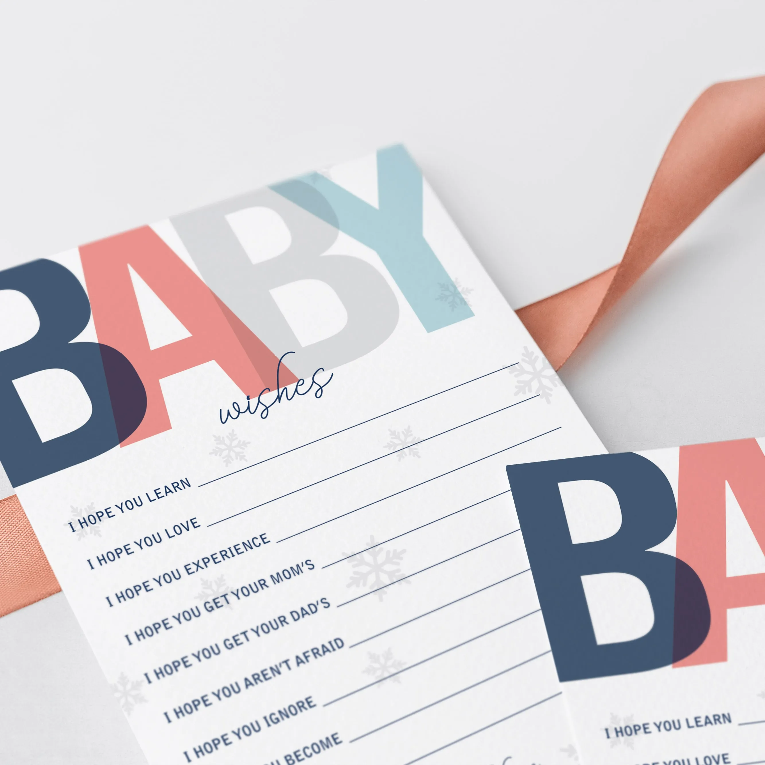 Printable Winter Baby Shower Games Bundle