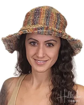 Rainbow Tamarindo Wire Rim Fringe Hat