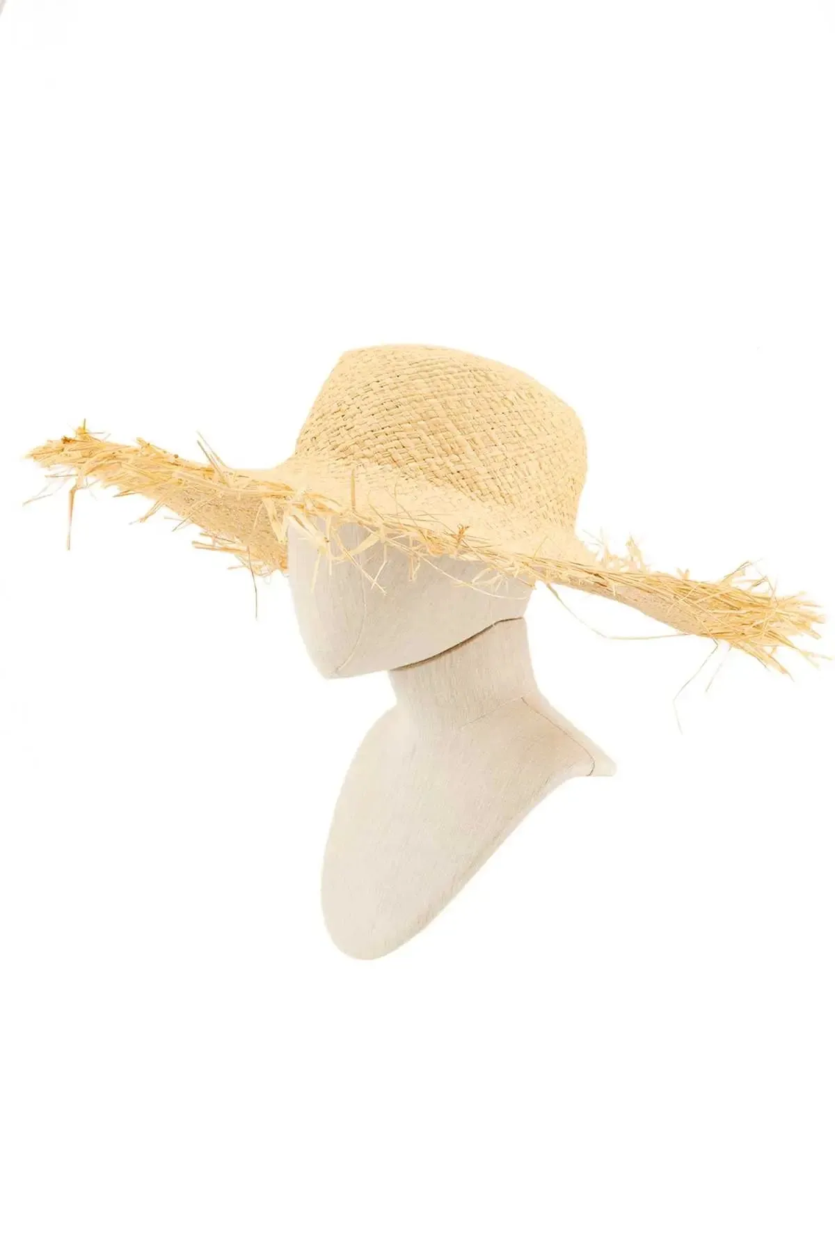 Raw Edge Straw Sun Hat