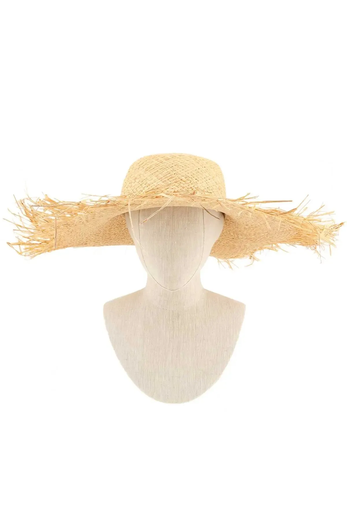 Raw Edge Straw Sun Hat