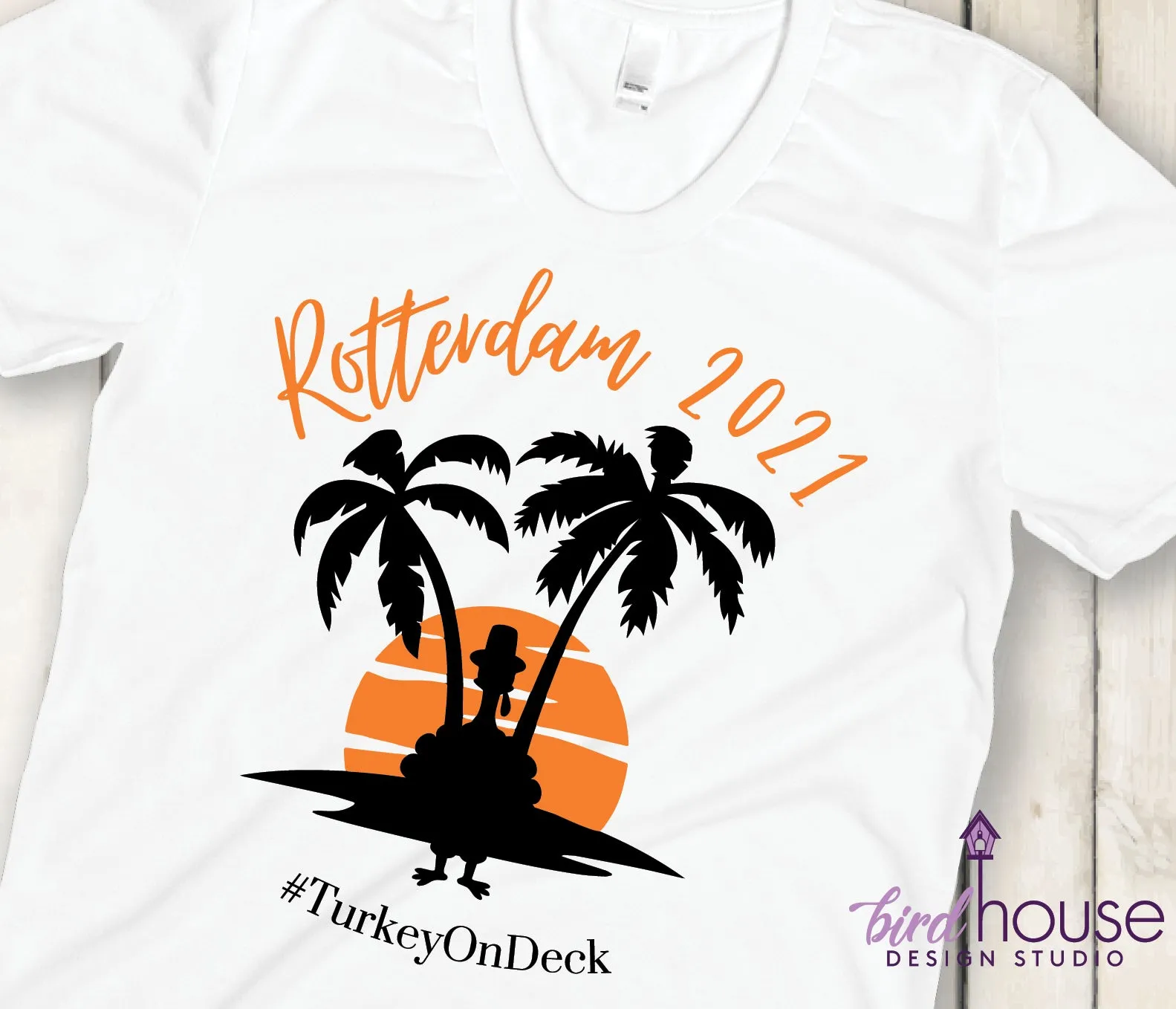 Rotterdam 2021, Turkey on Deck Cruise Shirt, Custom Personalized Group Tees