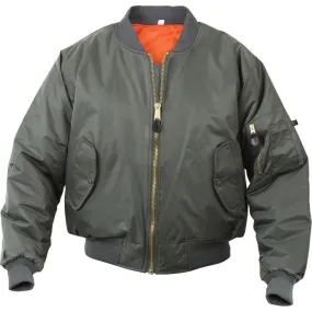 Sage Green - Air Force MA-1 Bomber Flight Jacket