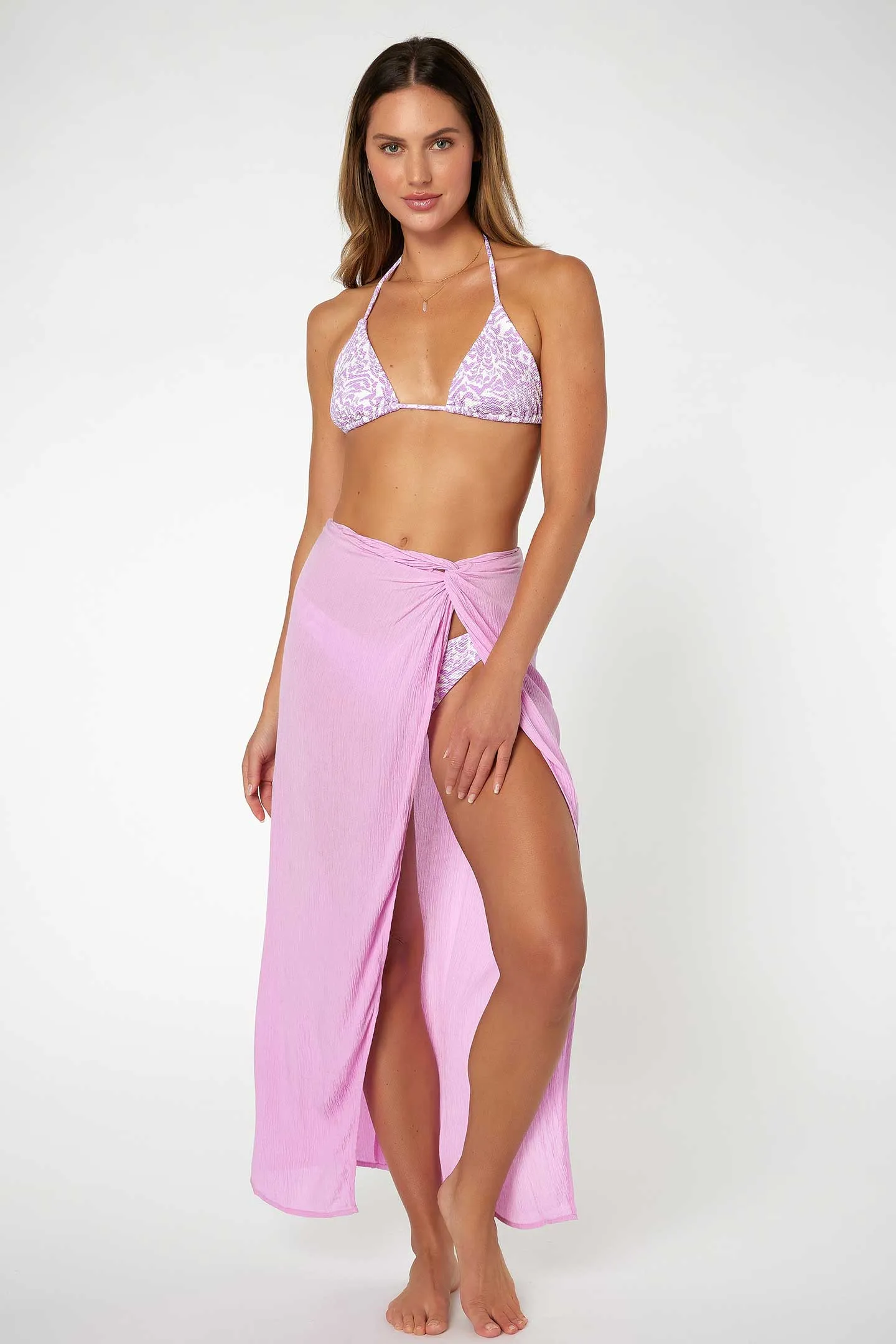 SALTWATER SOLIDS HANALEI MAXI SKIRT COVER-UP