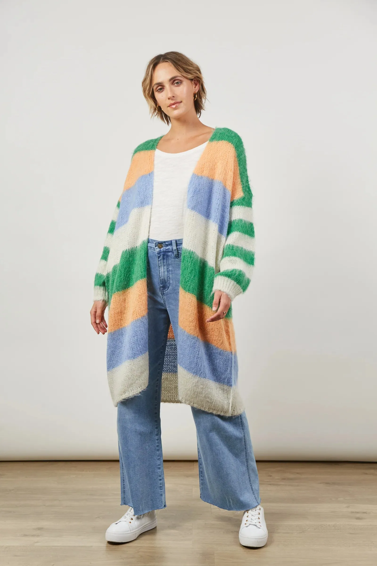 Serene Stripe Cardigan ONE SIZE