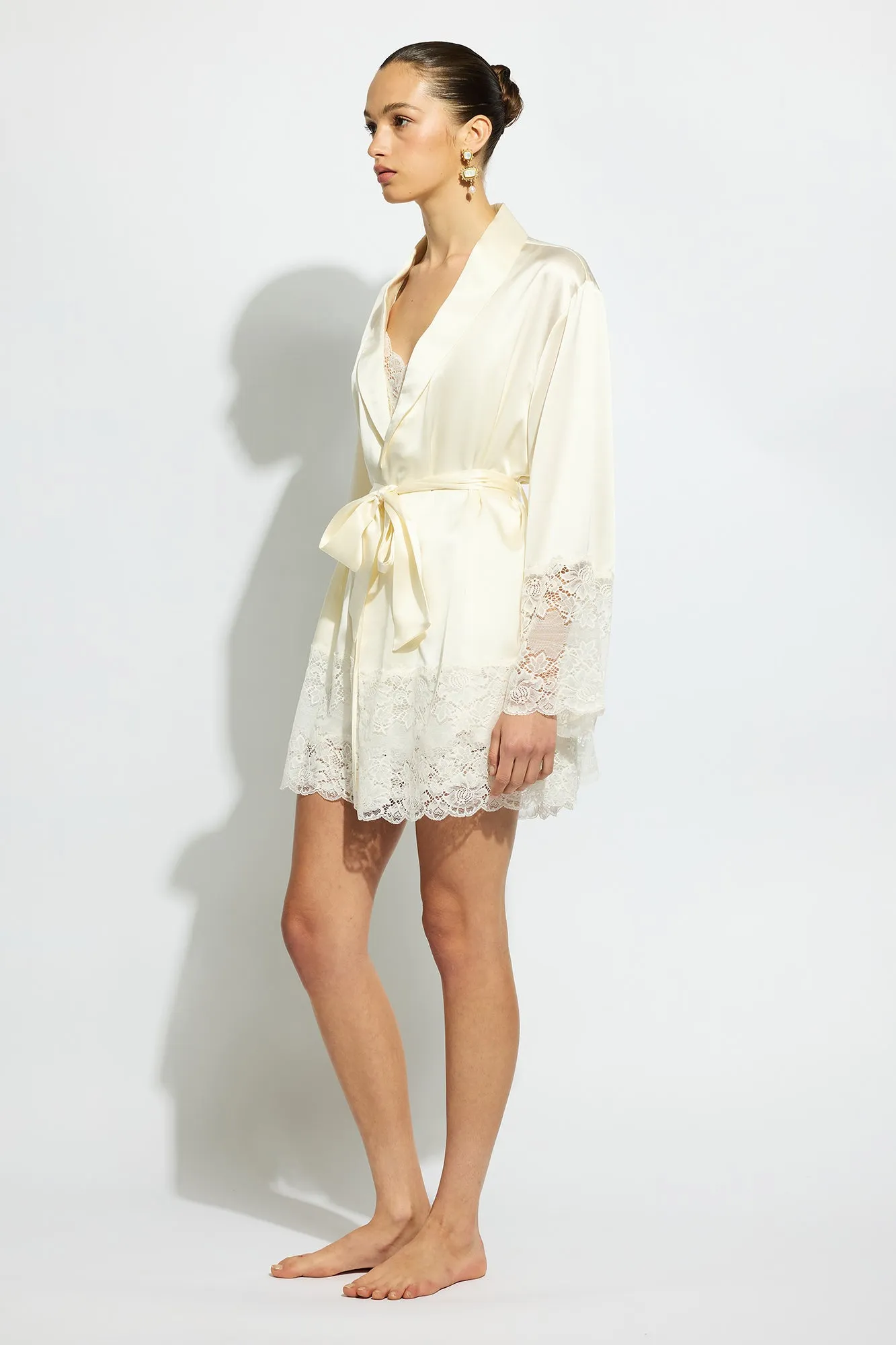 Silk Lace Robe