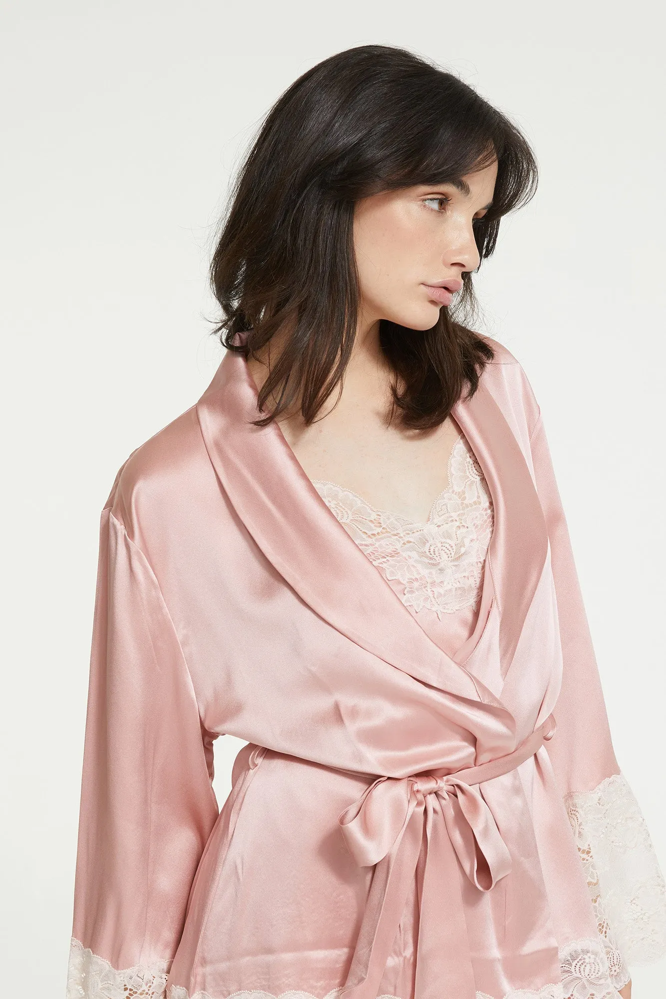 Silk Lace Robe