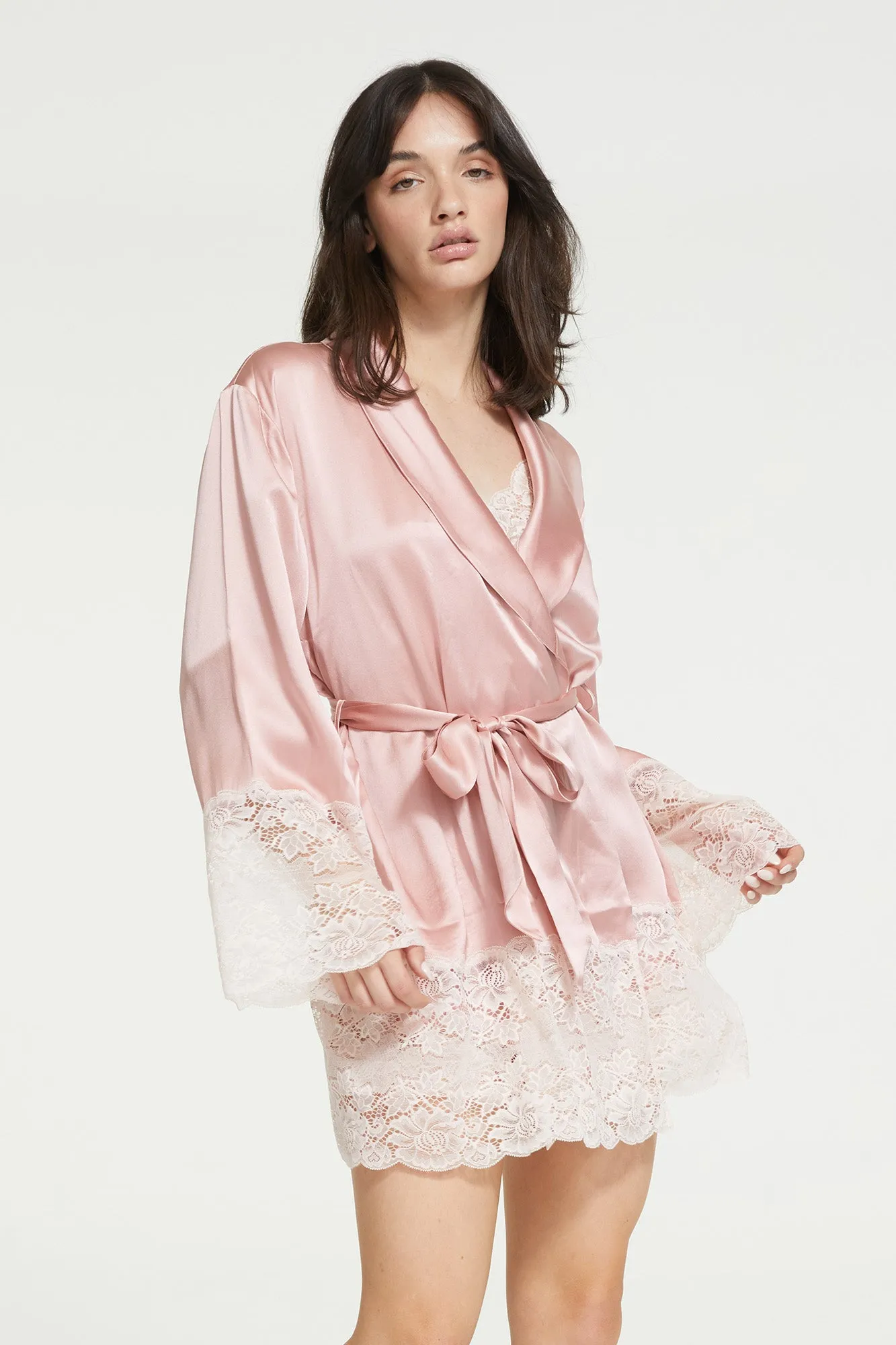 Silk Lace Robe