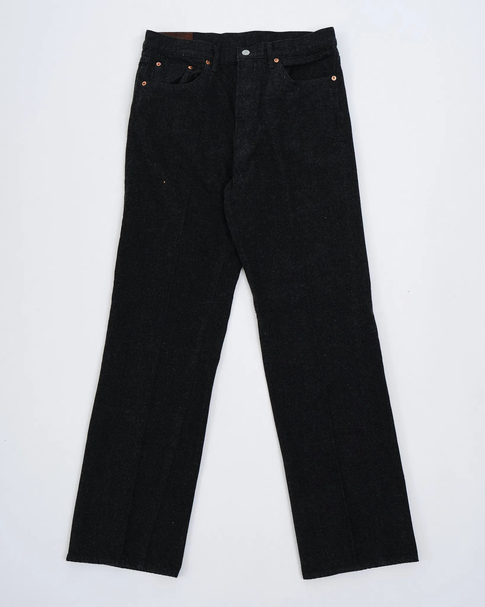 Skate Shoecut Denim Pants Black One Wash