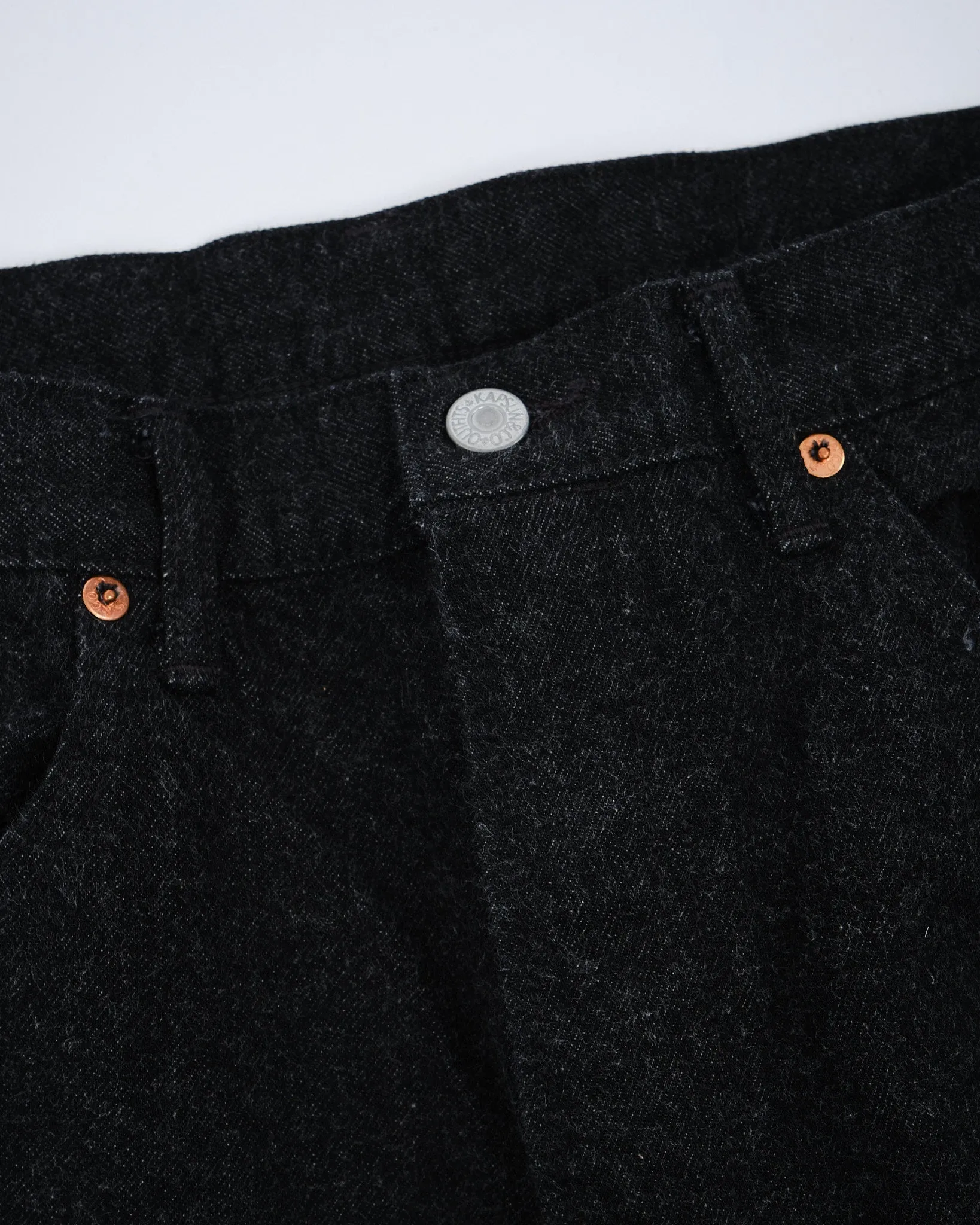 Skate Shoecut Denim Pants Black One Wash