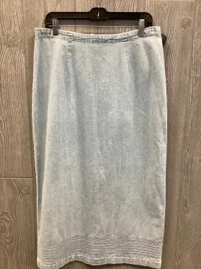 Skirt Maxi By Christopher And Banks In Blue Denim, Size: 12