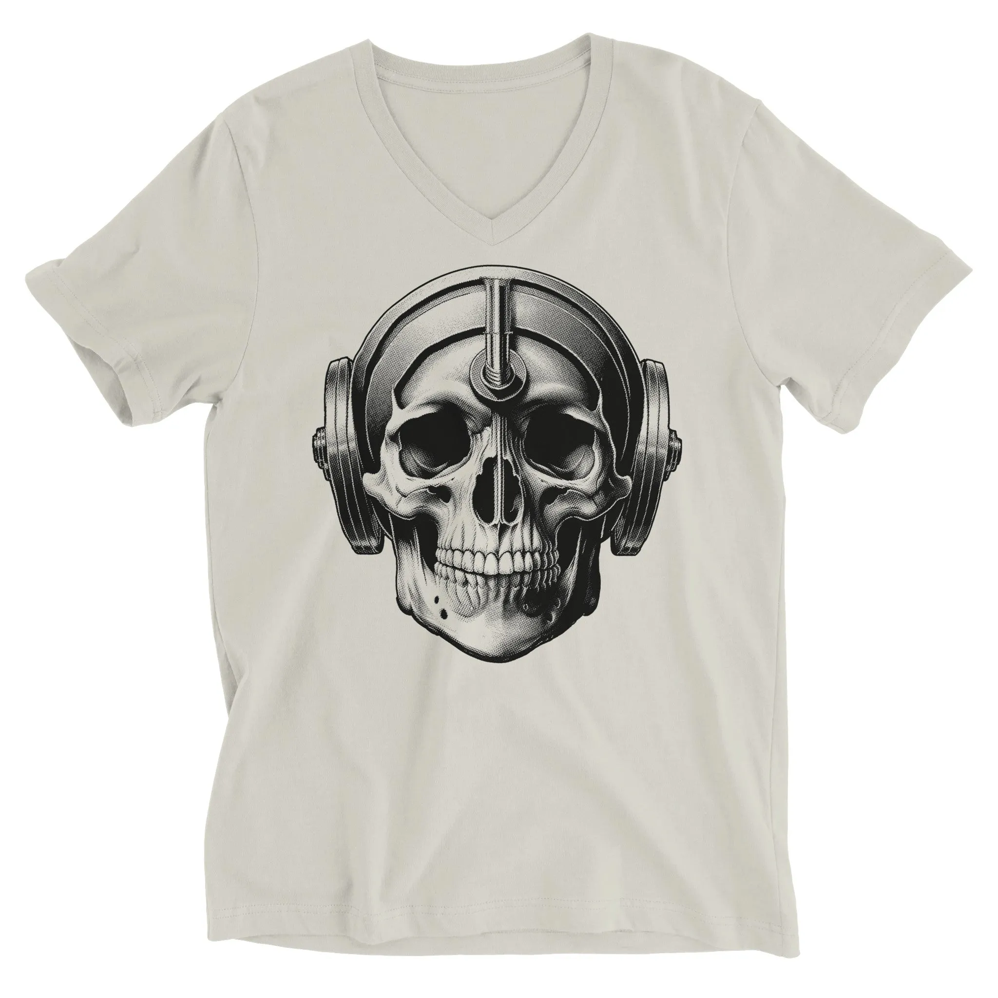 Skull Barbells Unisex V-Neck T-Shirt