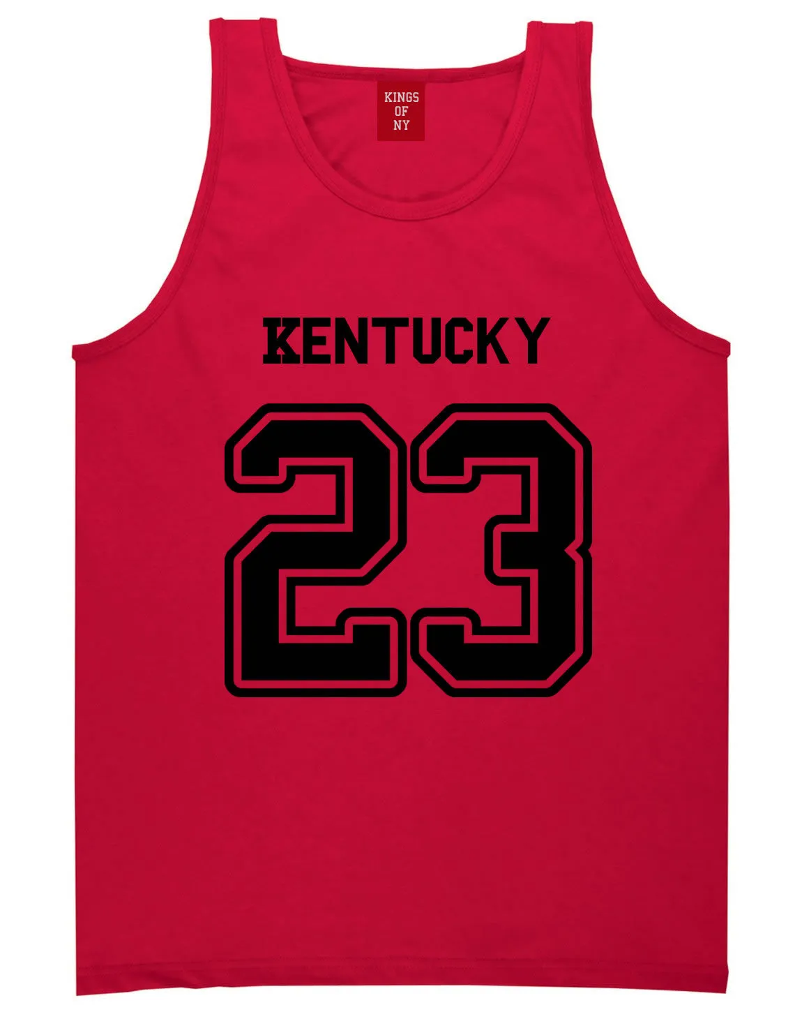 Sport Style Kentucky 23 Team State Jersey Mens Tank Top