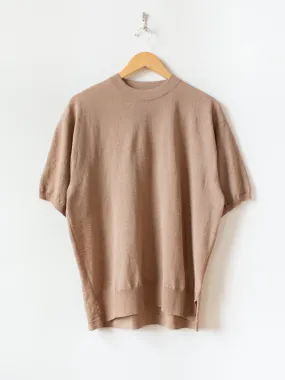 S/S Relaxed Sweater - Beige