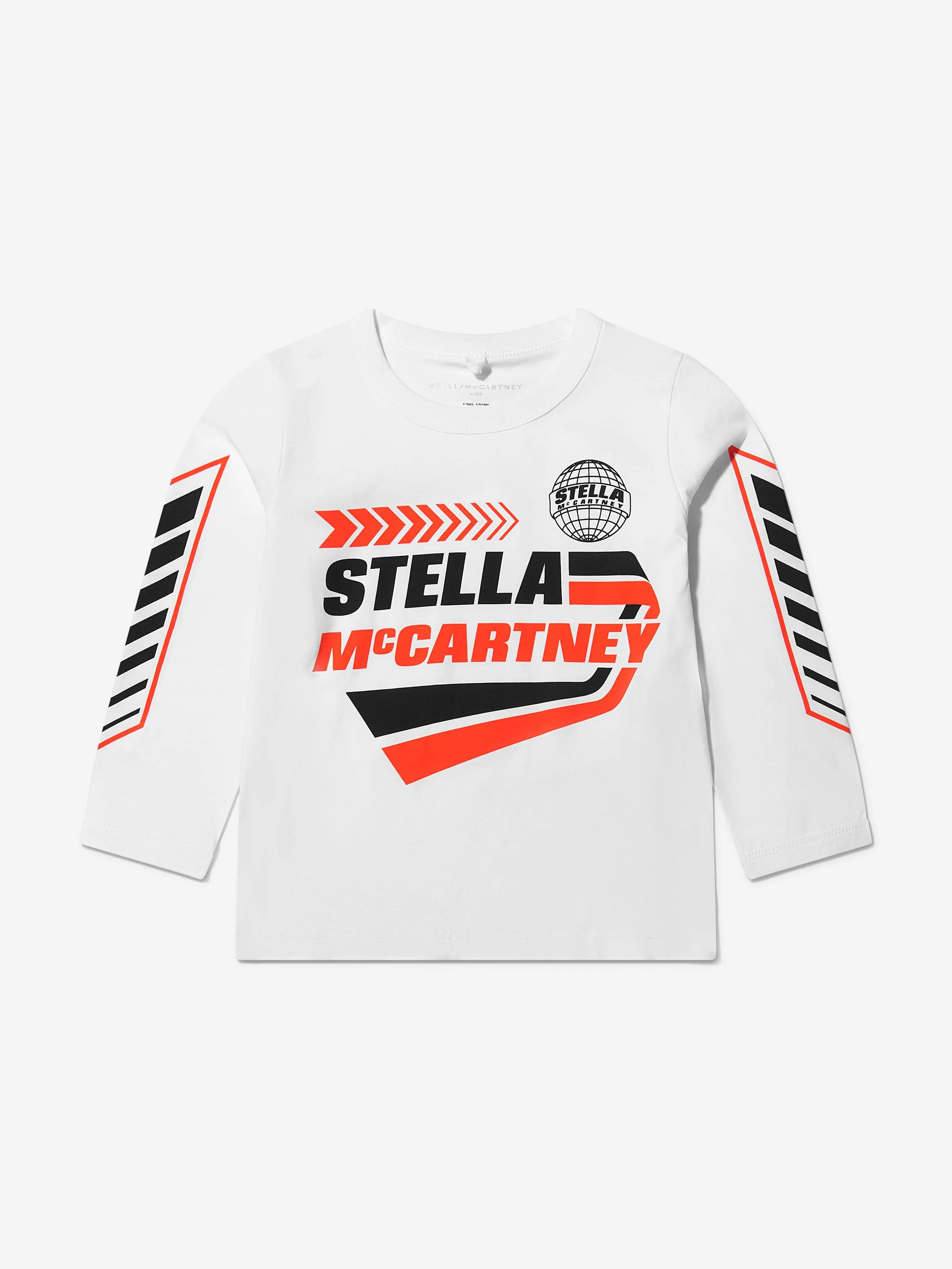 Stella McCartney Boys Motorcross Long Sleeve T-Shirt