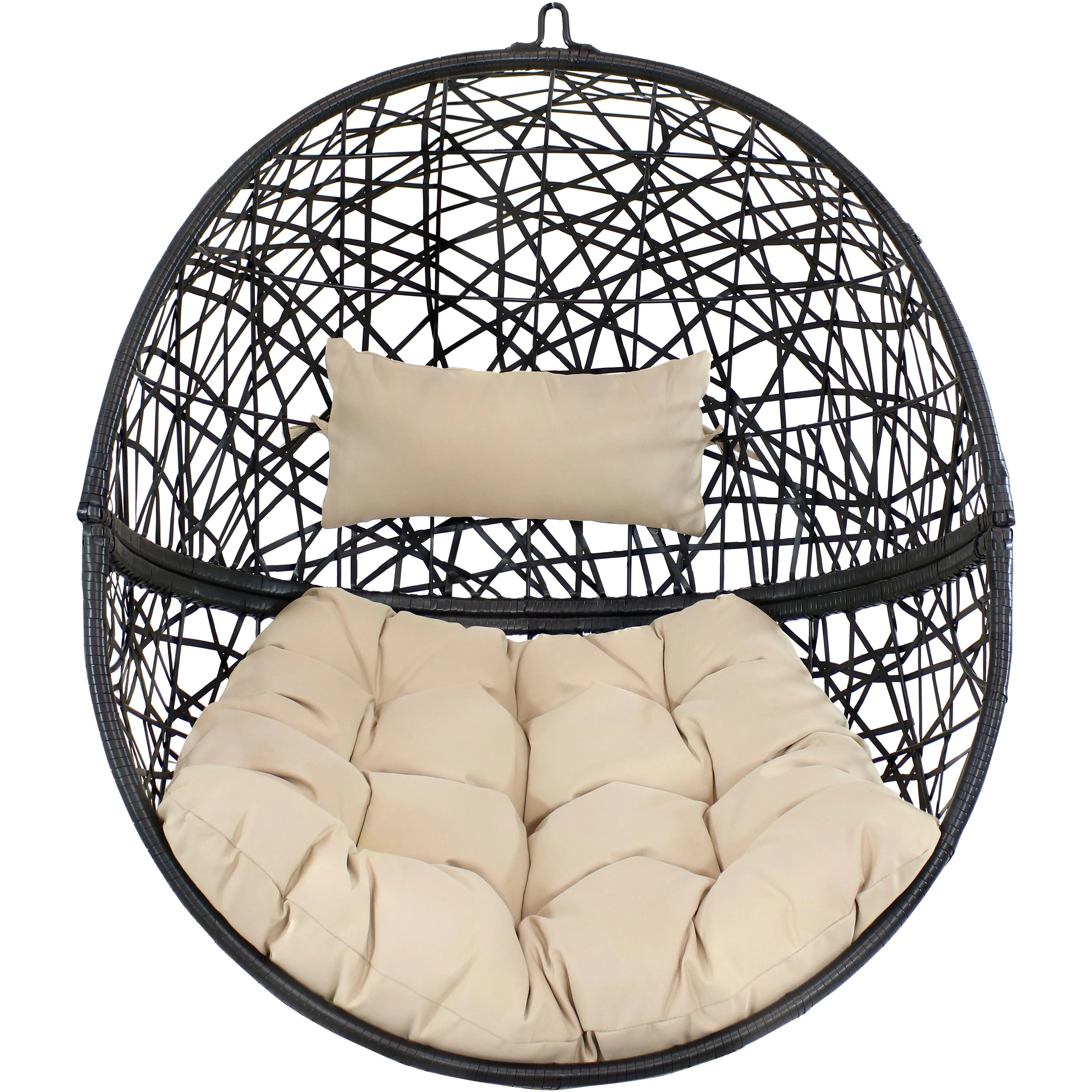 Sunnydaze Jackson Outdoor Hanging Egg Chair Chair with Stand