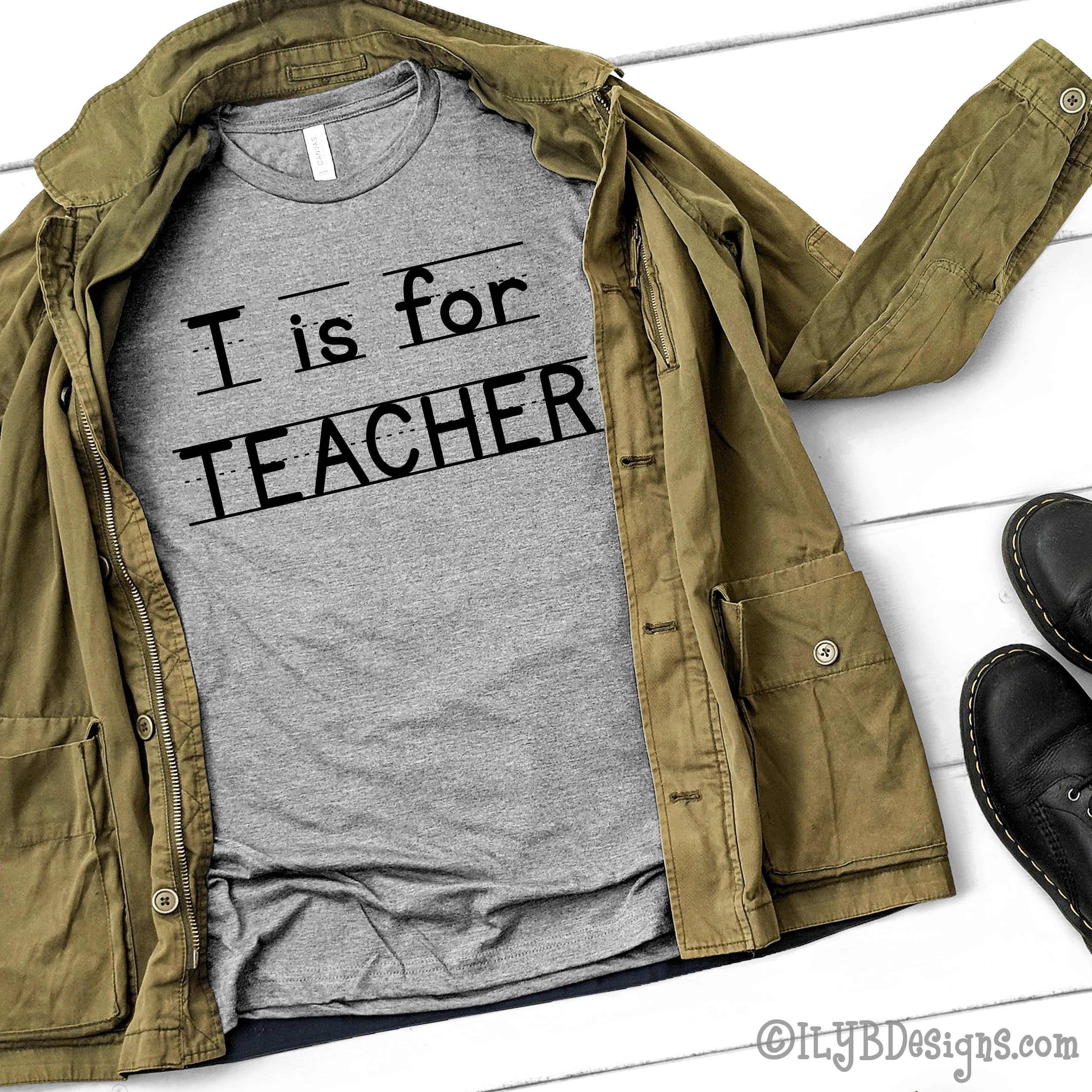 T is for Teacher | Back to School Teacher Shirts