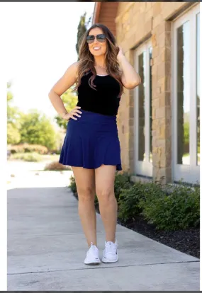 The Brielle Skort- NAVY