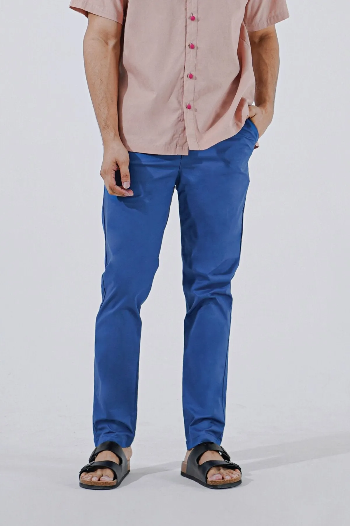 The Perfect Men Slim Fit Pants - Steel Blue