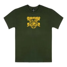 Thrasher x Anti Hero Eaglegram Shirt Forest Green