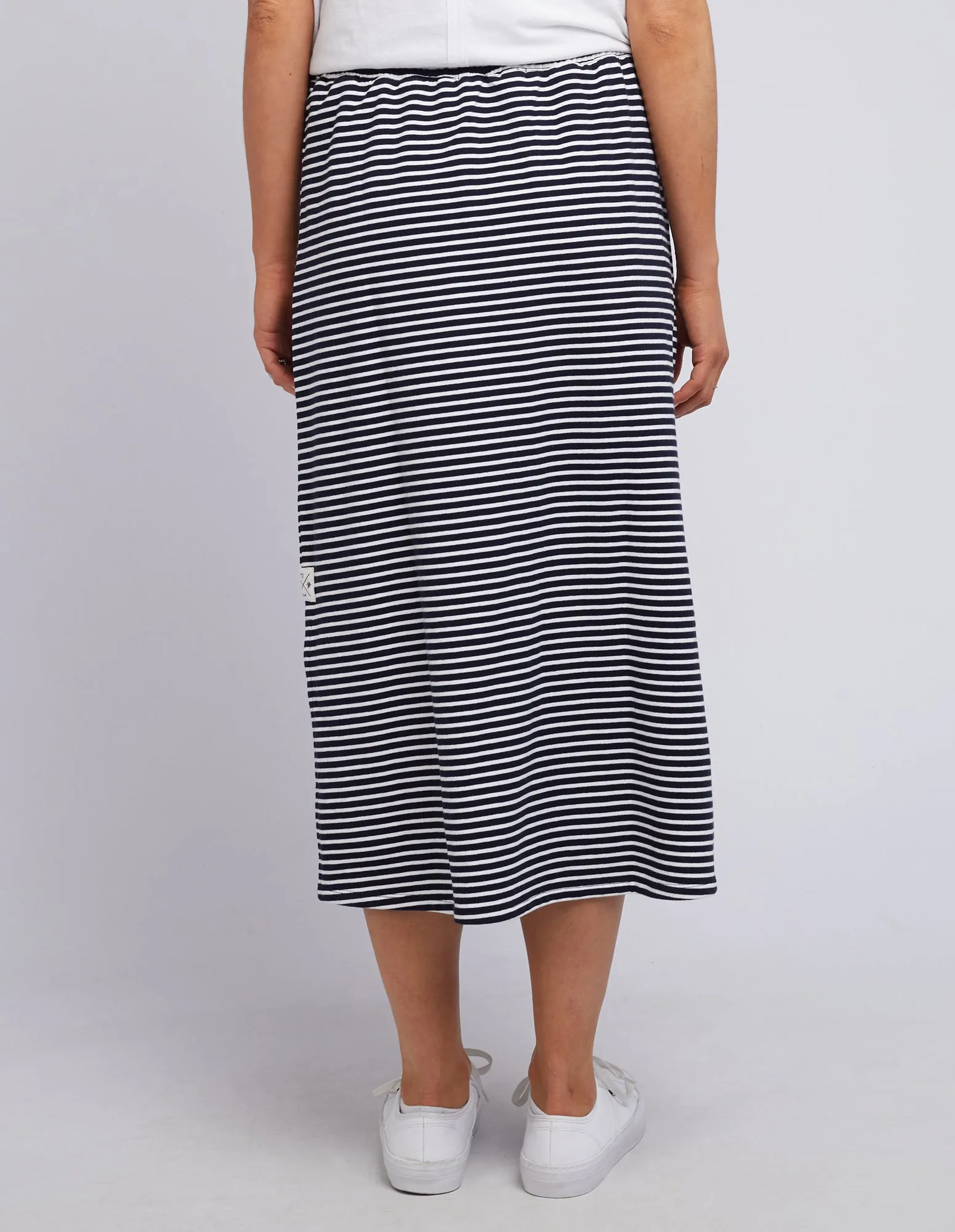 Travel Skirt Navy & White Stripe