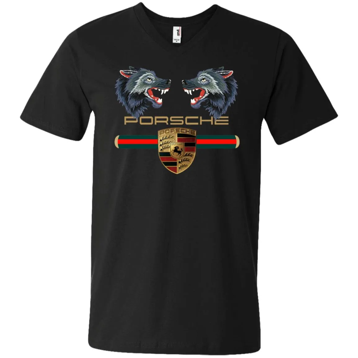 Trending Gucci Porsche Vip Shirt Men V-Neck T-Shirt