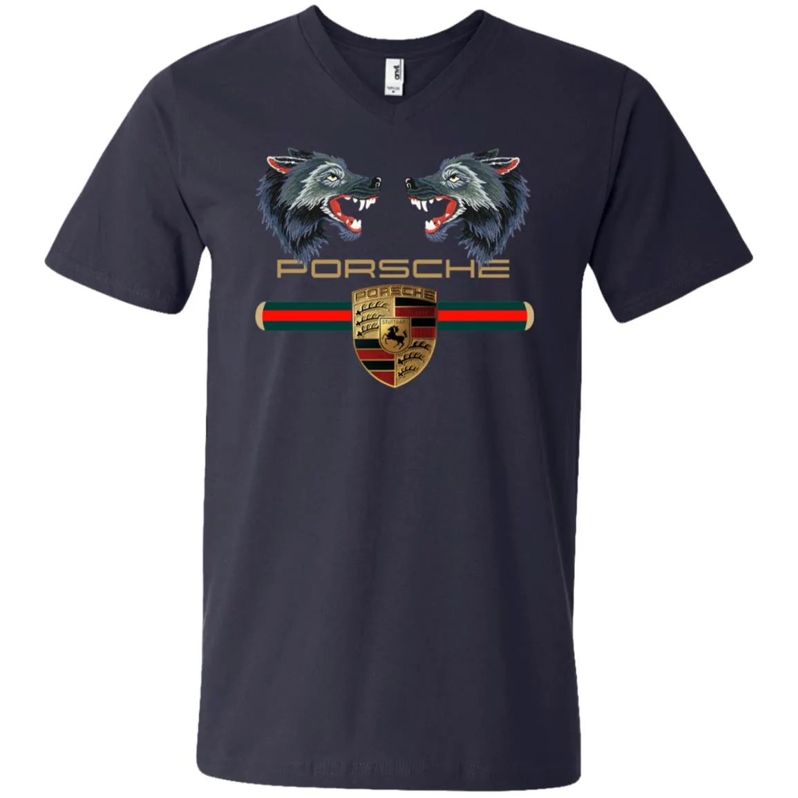 Trending Gucci Porsche Vip Shirt Men V-Neck T-Shirt