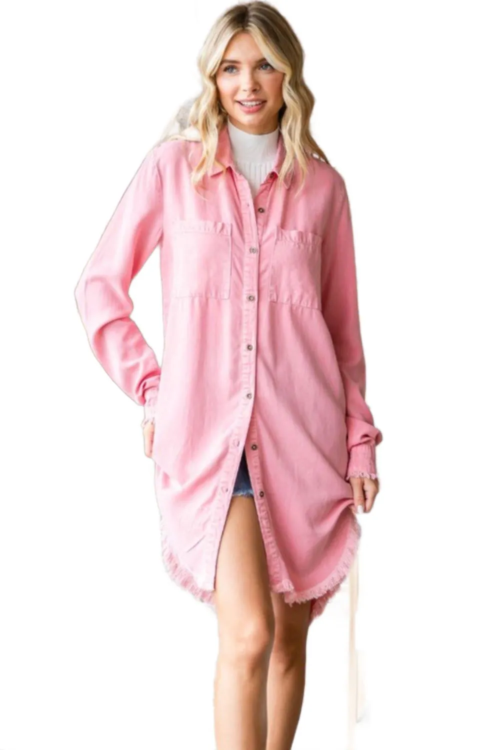 Veveret Button-Up Shirt Dress