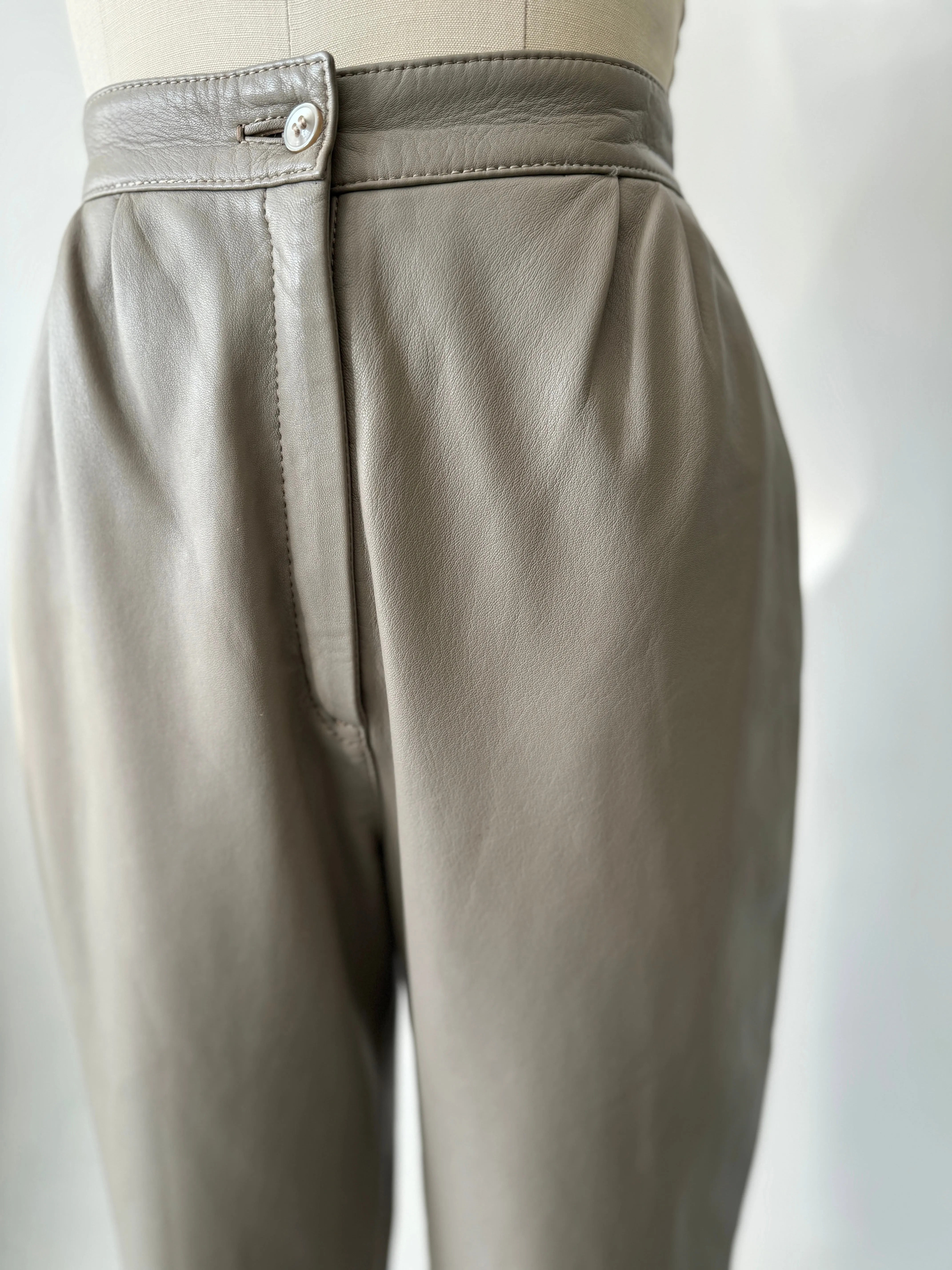 Vintage leather pants high waist “26”