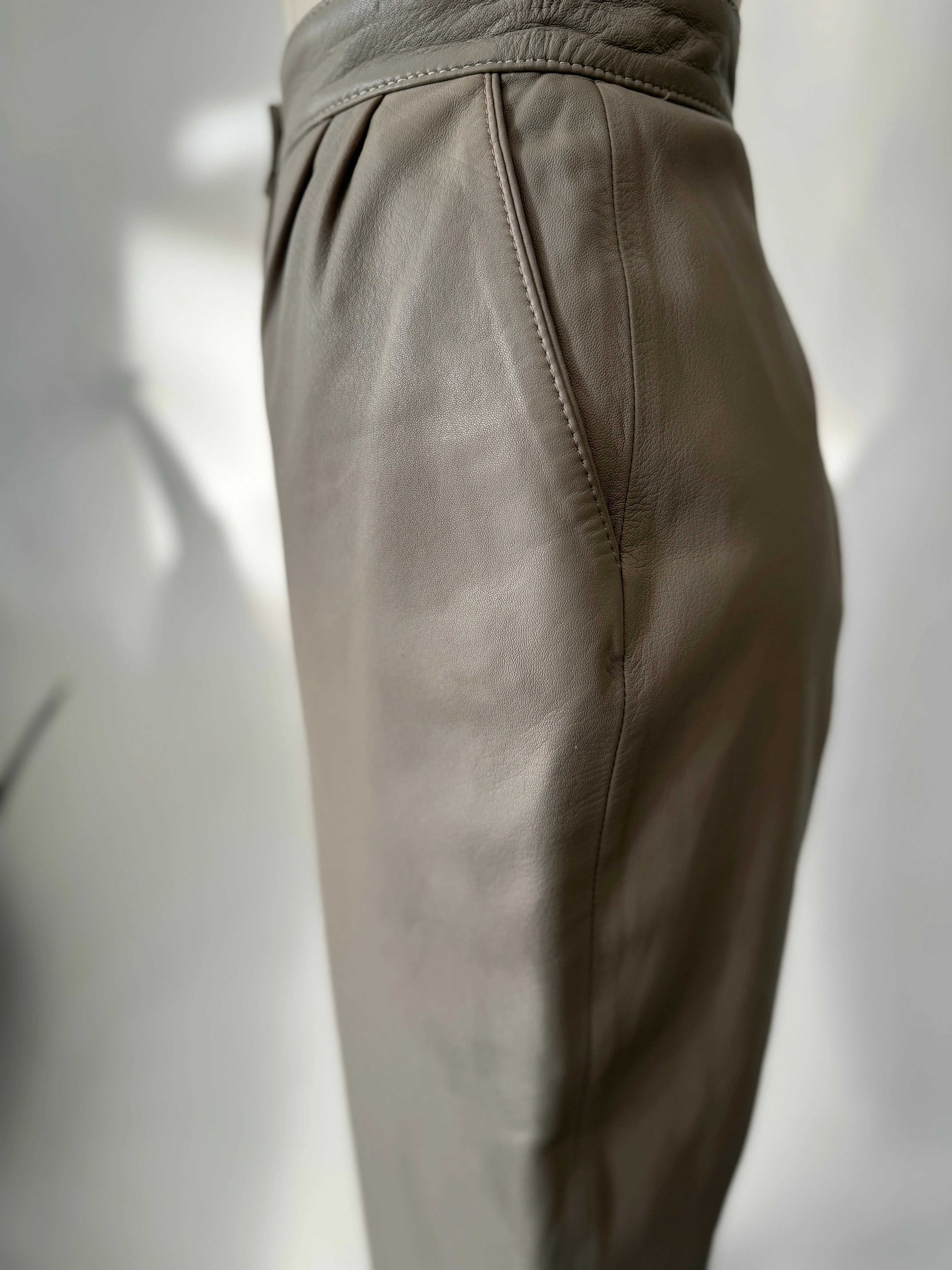 Vintage leather pants high waist “26”