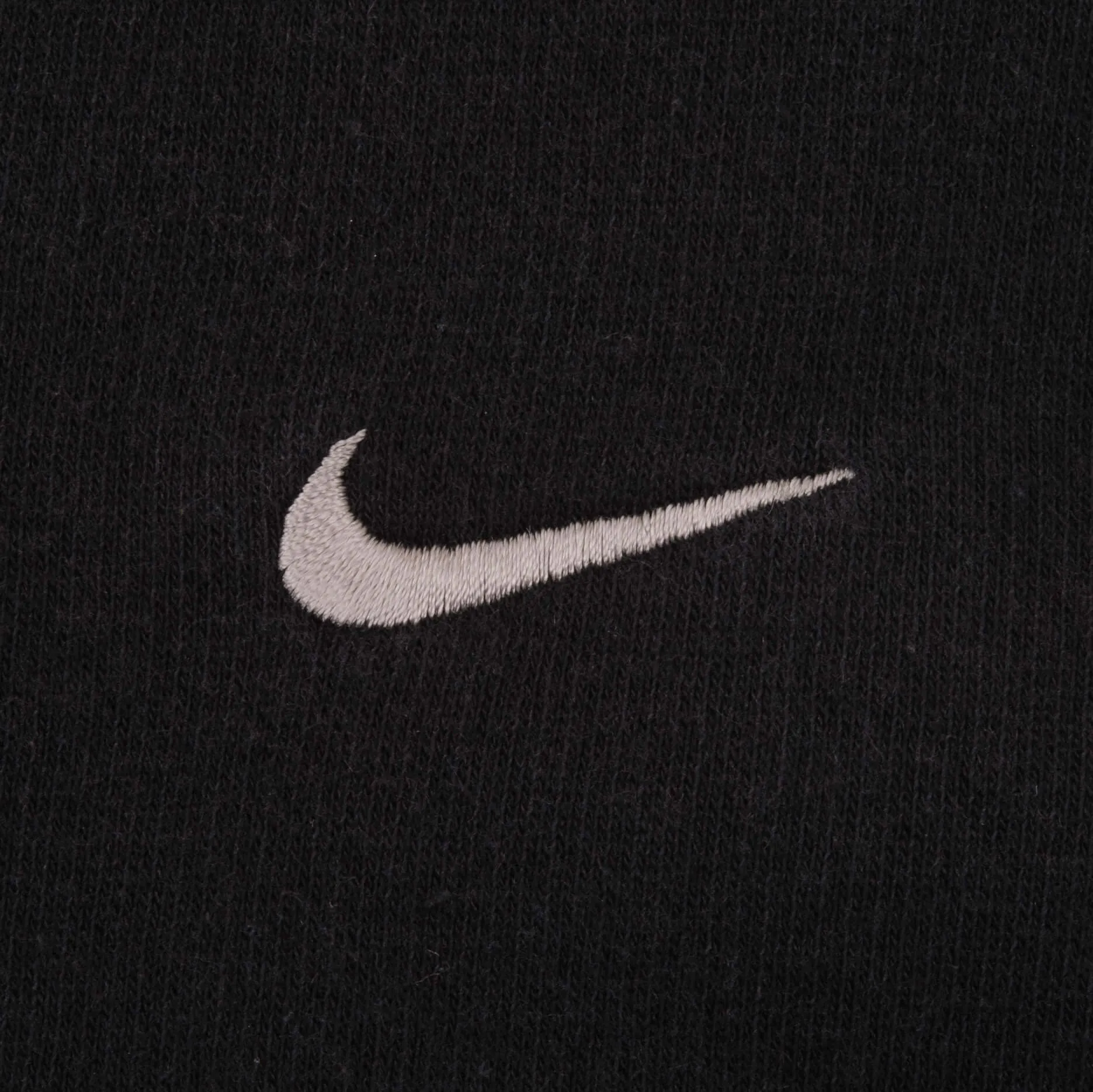 VINTAGE NIKE CLASSIC SWOOSH BLACK SWEATSHIRT 2000S SIZE 2XL