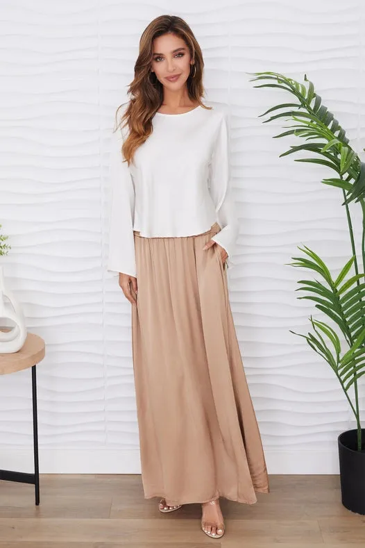 Viscose Silky Maxi Skirt