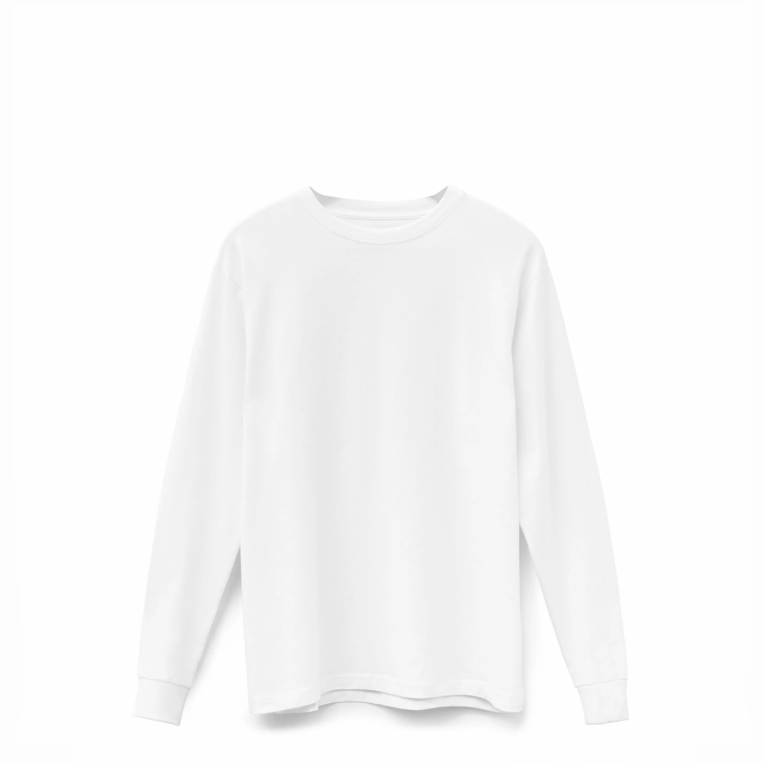 White American Grown Supima® 100% Cotton 6oz Long Sleeve T-Shirt