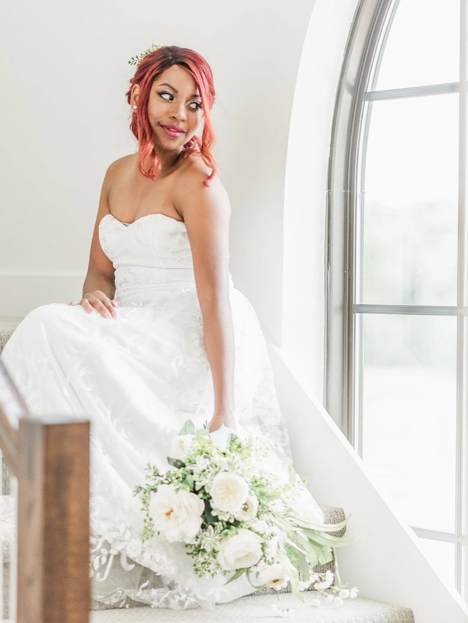 White Teardrop Bridal Bouquet