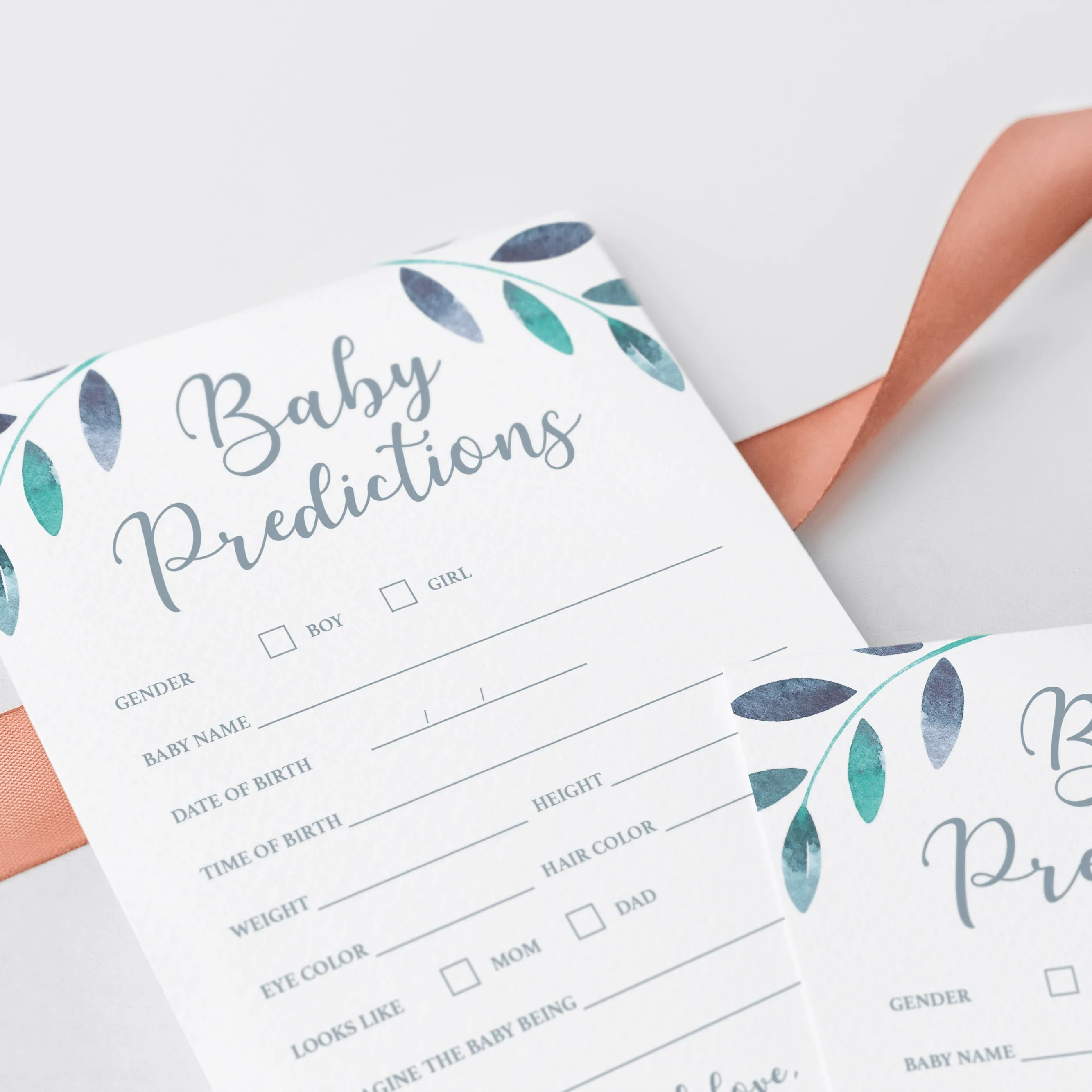 Winter Baby Predictions Baby Shower Game Printable