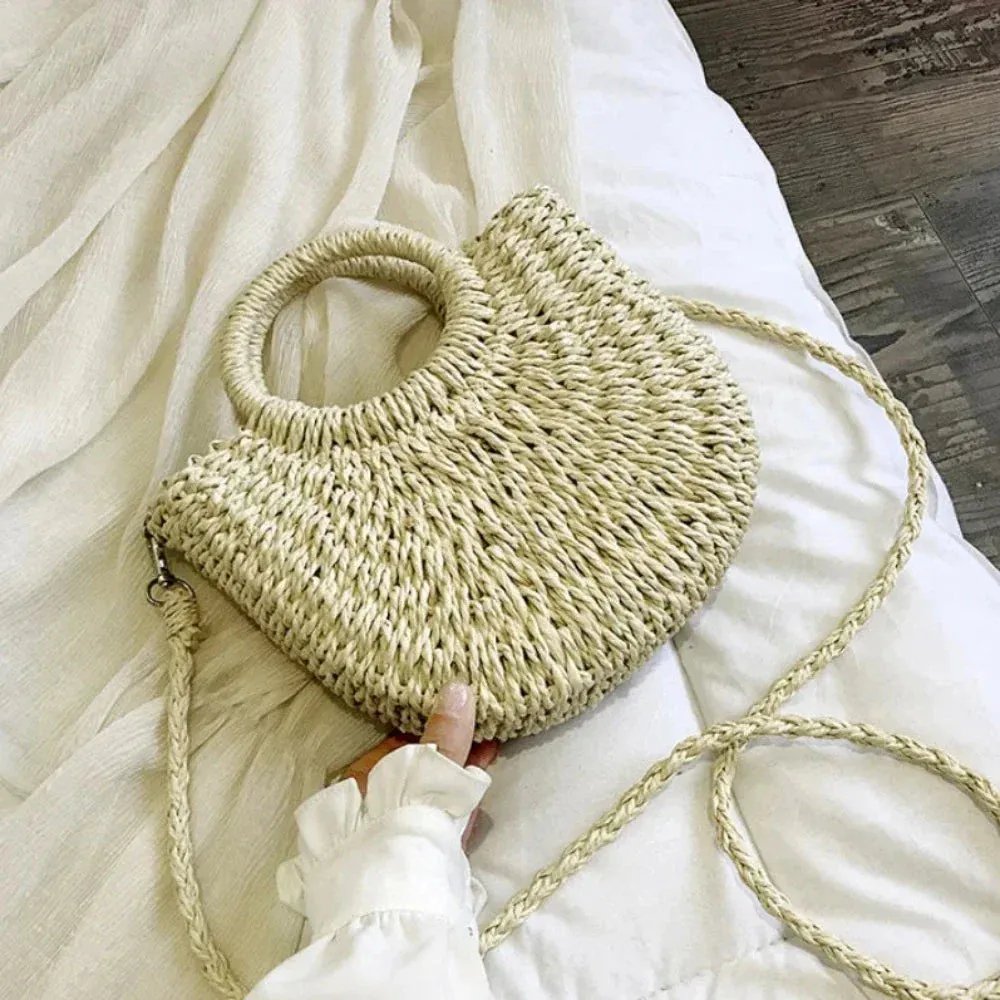 Women Summer Shoulder Straw Bag