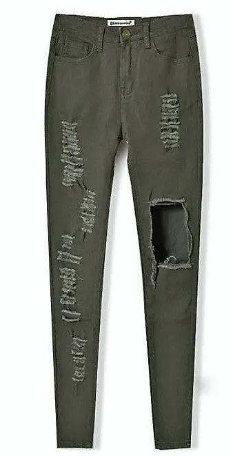 Women's Autumn/Winter High Waist Camouflage Army Pants