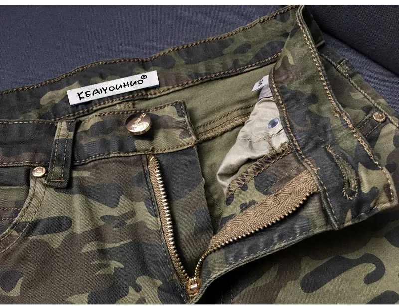 Women's Autumn/Winter High Waist Camouflage Army Pants