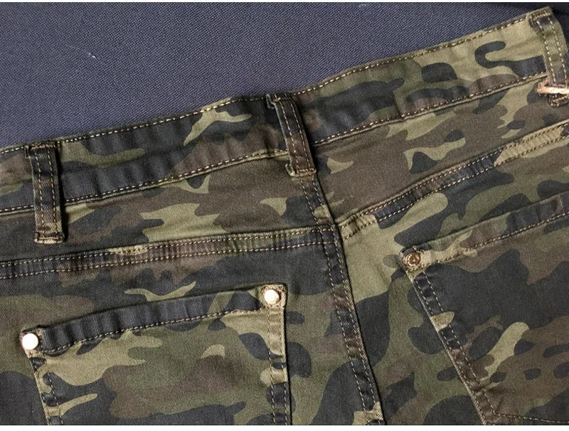 Women's Autumn/Winter High Waist Camouflage Army Pants