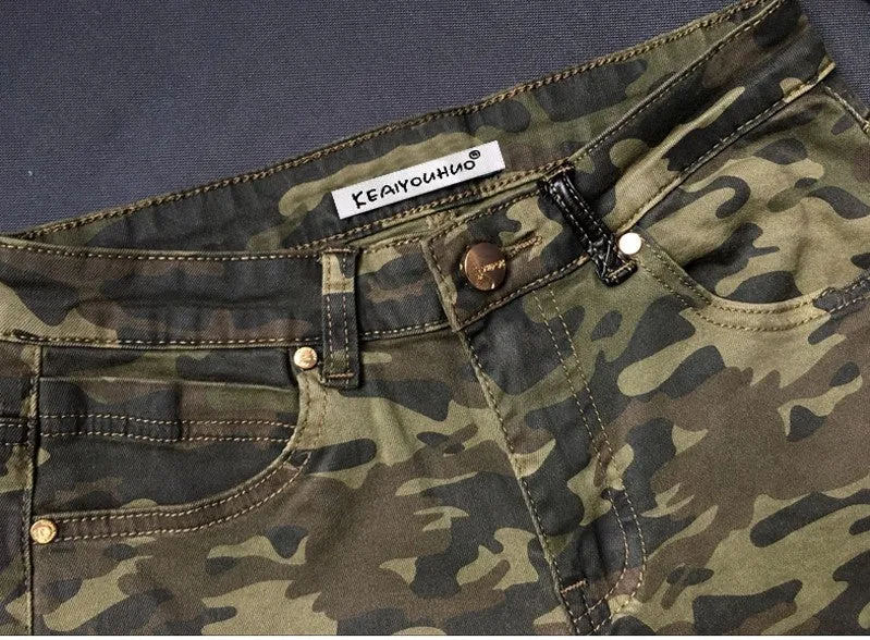 Women's Autumn/Winter High Waist Camouflage Army Pants