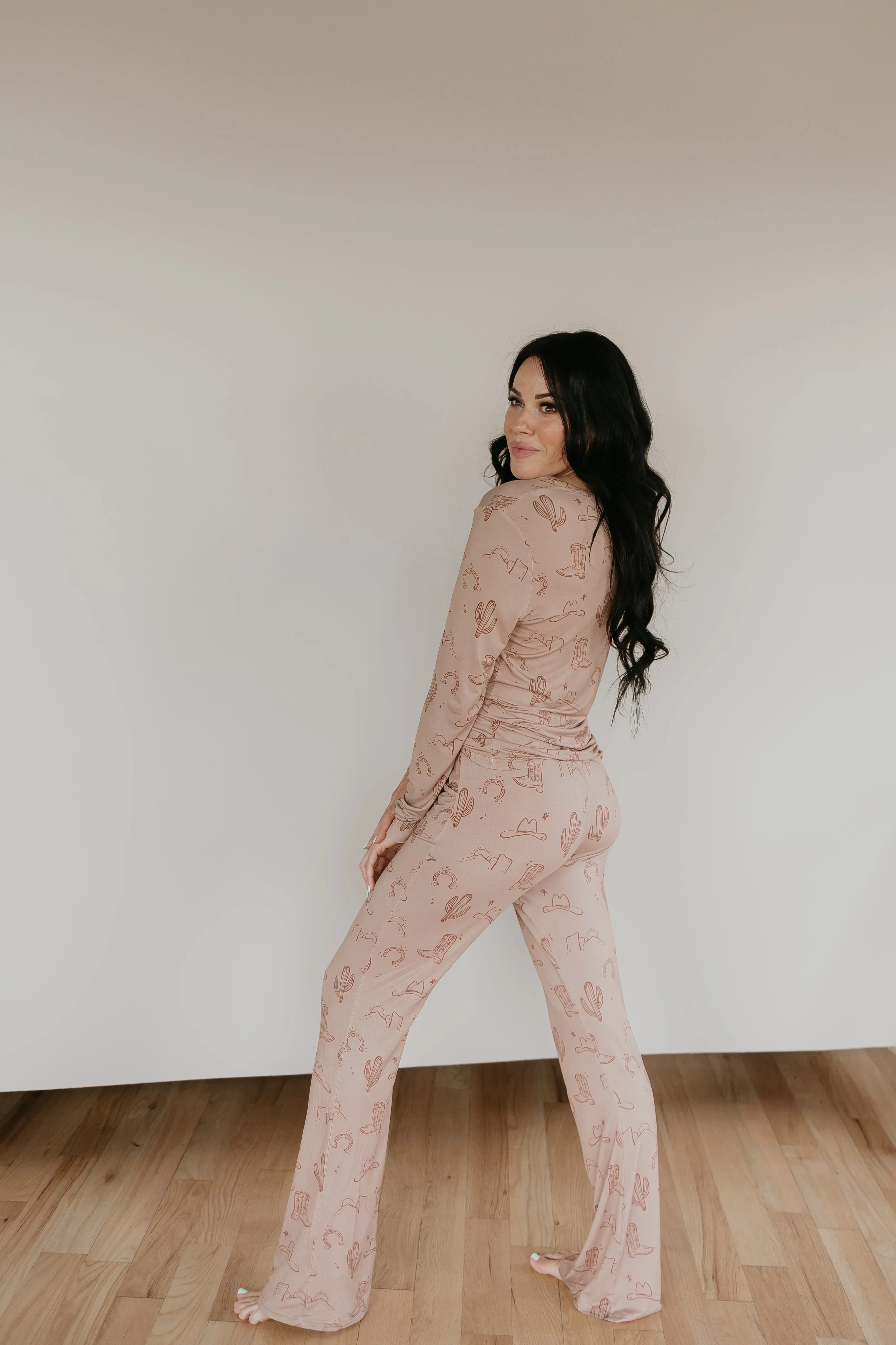 Women's Bamboo Pajamas | Minty x ff Wild West