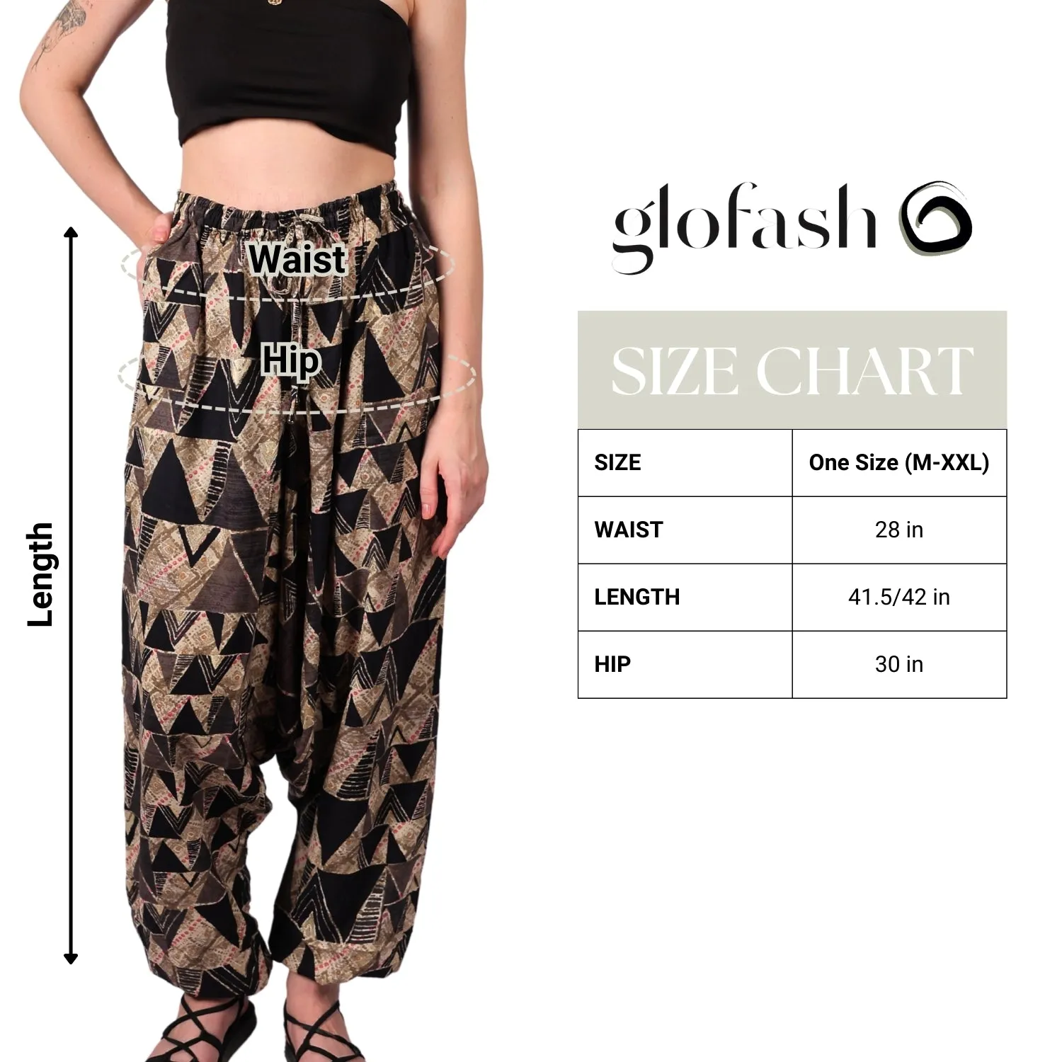 Women's Boho Harem Pants – Versatile Pants for Yoga & Beach