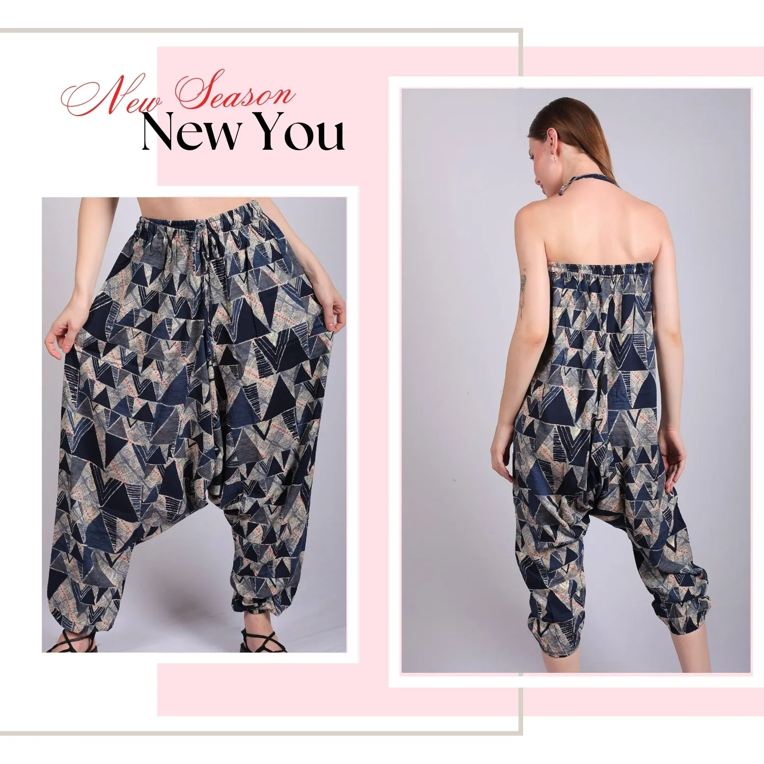 Women's Boho Harem Pants – Versatile Pants for Yoga & Beach